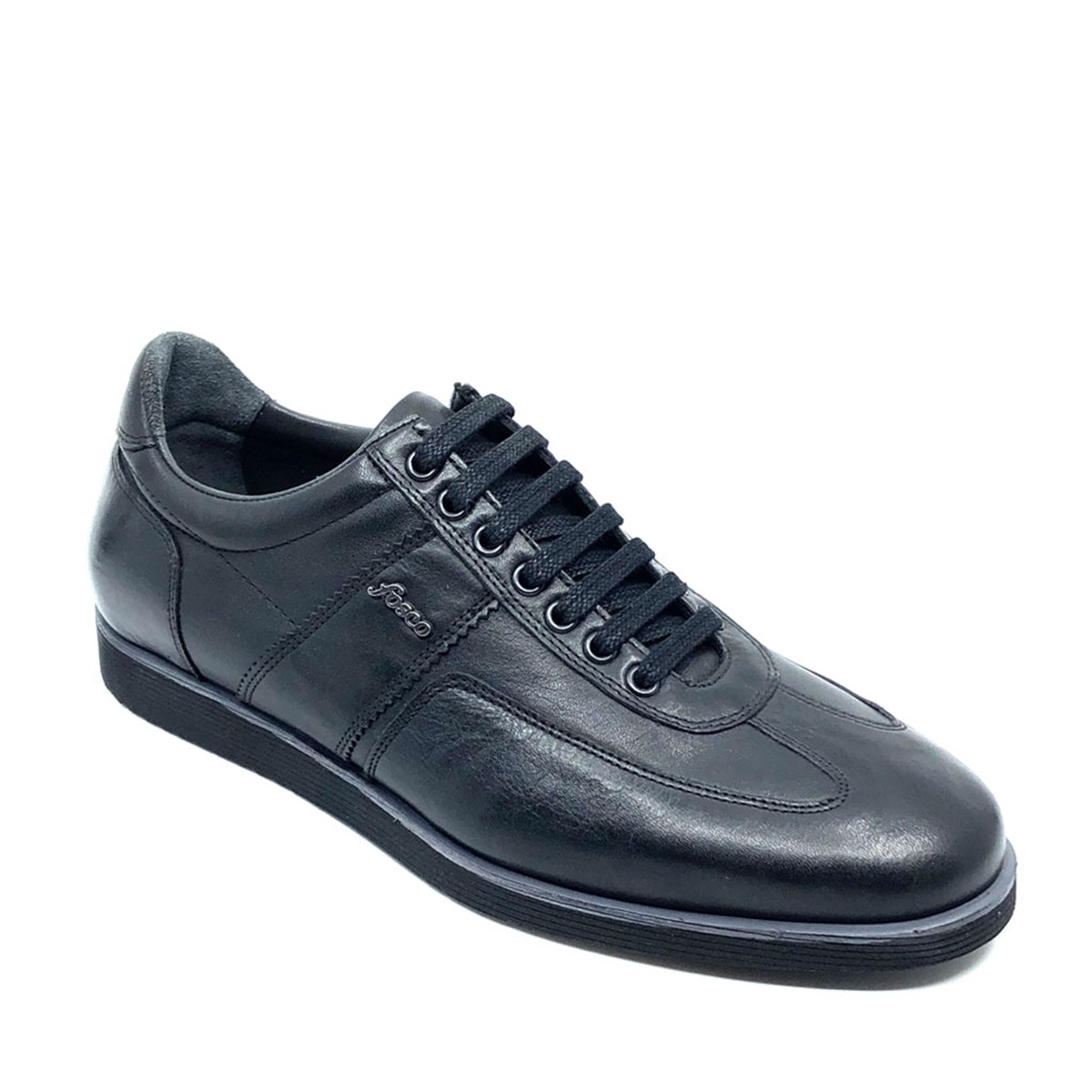 Erkek Siyah Günlük Confort Bağcıklı Spor Ayakkabı, Renk: Siyah, Beden: 40