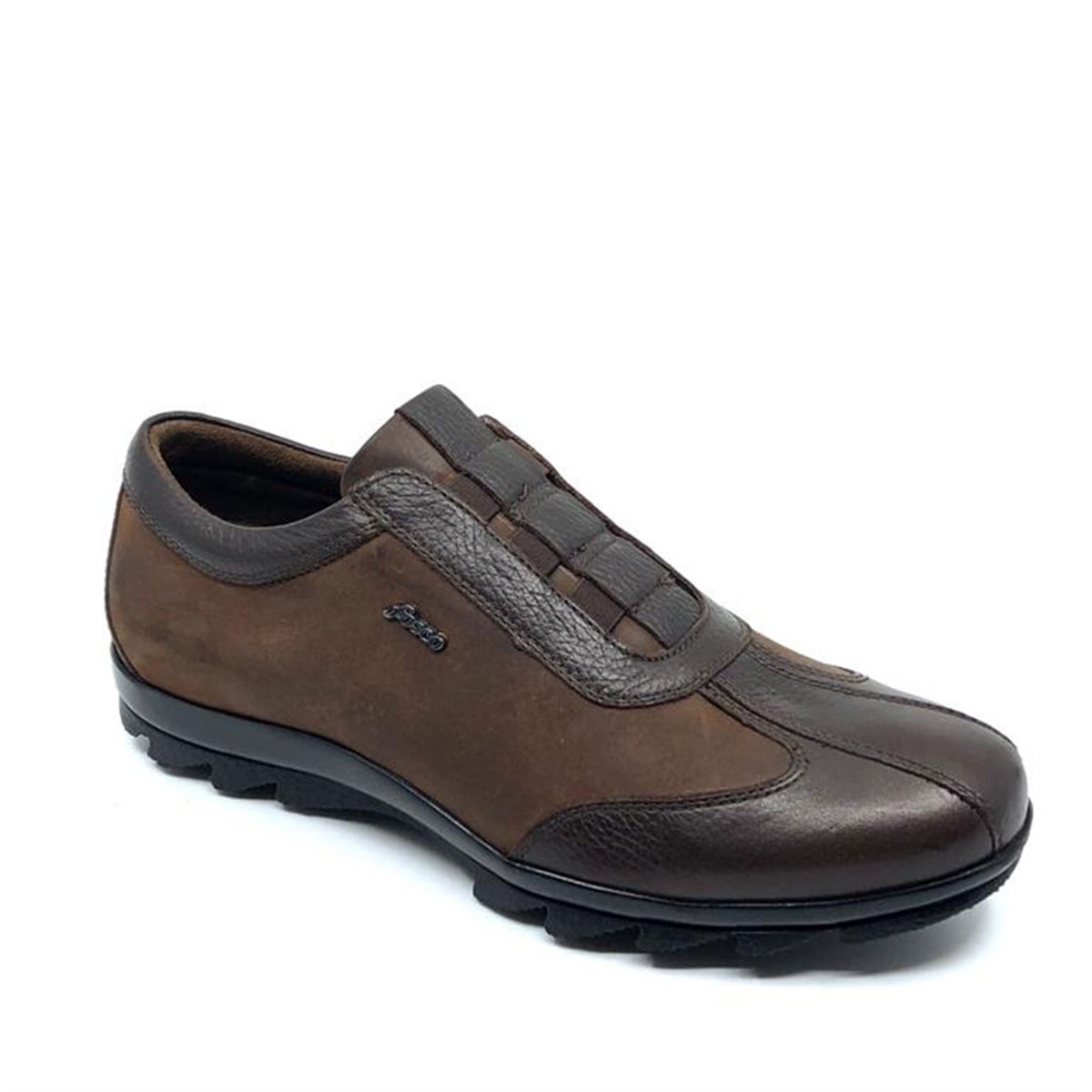 Erkek Kahverengi Bağcıksız Sıcak Astar Kışlık Günlük Ayakkabı, Renk: Kahverengi, Beden: 40