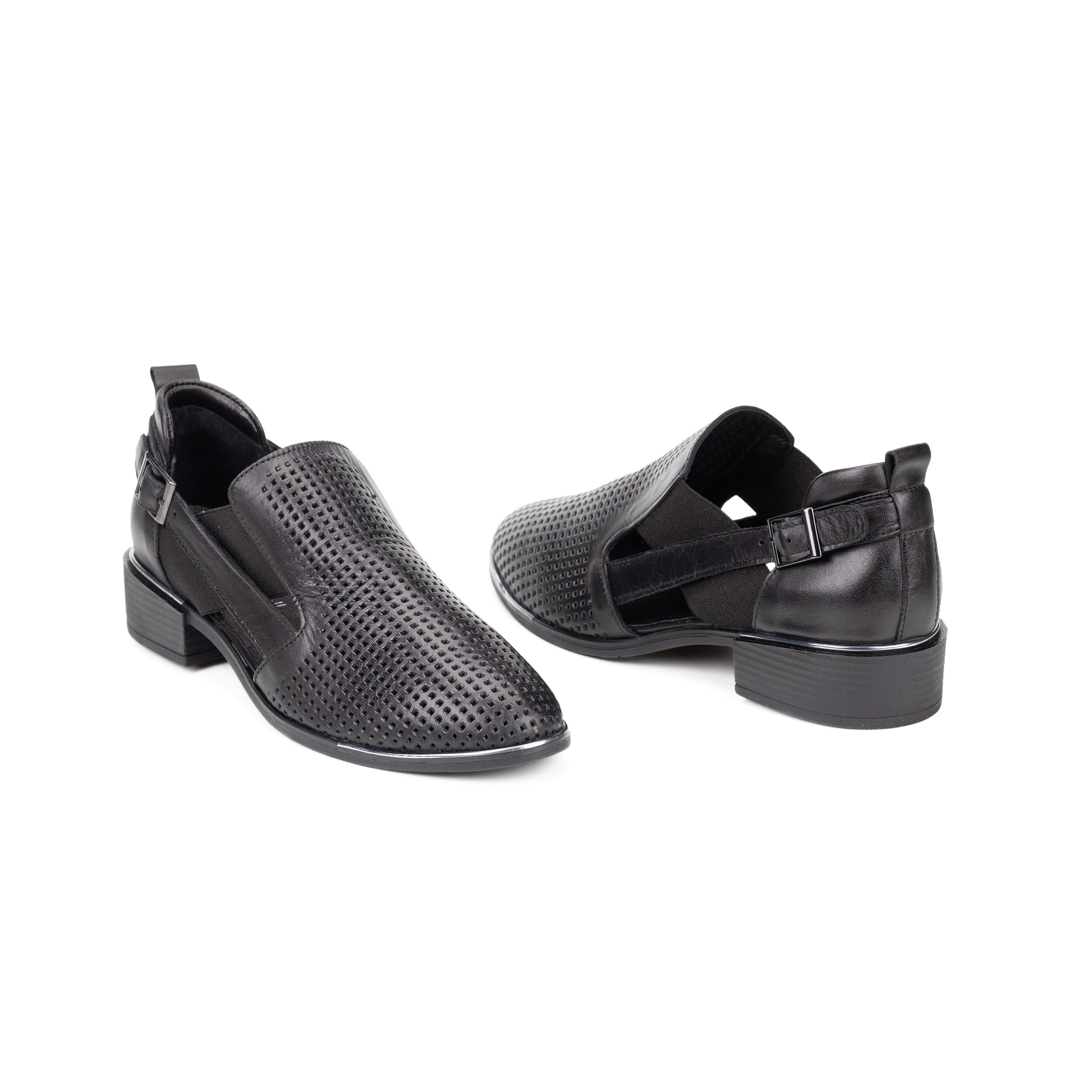 TwoEgoist Kadın Hakiki Deri Günlük Rahat Loafer - Babet Ayakkabı, Renk: Siyah, Beden: 36