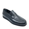 Erkek Siyah Hakiki Deri Bağcıksız Günlük Klasik Ayakkabı, Renk: Siyah, Beden: 41