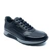 Erkek Hakiki Deri Sneakers Ayakkabı, Renk: Siyah, Beden: 40