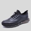 Fosco Erkek Hakiki Deri Air Taban Sneakers Spor Ayakkabı, Renk: Lacivert, Beden: 45