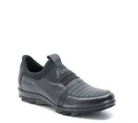 Fosco Hakiki Deri Casual Kauçuk Taban Erkek Kışlık Ayakkabı, Renk: Siyah, Beden: 44