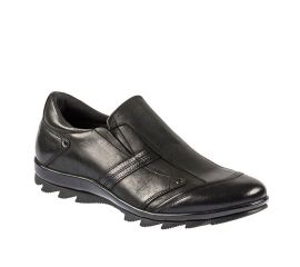 Siyah Kauçuk Taban Erkek Sıcak Astar Kışlık Ayakkabı, Renk: Siyah, Beden: 39