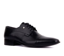 Erkek Hakiki Deri Klasik Ayakkabı, Renk: Siyah, Beden: 38