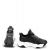 Kadın Günlük Siyah Kapitone Detaylı Kalın Tabanlı 5 Cm Sneakers Spor Ayakkabı, Renk: Siyah, Beden: 39, 3 image