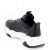 Kadın Günlük Siyah Kapitone Detaylı Kalın Tabanlı 5 Cm Sneakers Spor Ayakkabı, Renk: Siyah, Beden: 38, 4 image