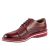 Erkek Bordo Hakiki Deri Bağcıklı Hafif Eva Taban Günlük Ayakkabı, Renk: Bordo, Beden: 40, 3 image