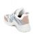 Kadın Kalın Tabanlı Spor Günlük Renkli Sneakers Ayakkabı, Renk: Beyaz - Pembe, Beden: 36, 5 image