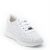 Kadın Kalın Tabanlı Bağcıklı Beyaz Sneakers Günlük Spor Rahat Ayakkabı, Renk: Beyaz, Beden: 36, 3 image