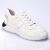 Erkek Hakiki Deri Beyaz Kalın Tabanlı Kamuflaj Desen Özel Dizayn / Tasarım Spor Günlük Ayakkabı / Sneakers, Renk: Beyaz, Beden: 44, 4 image