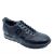 Erkek Sneakers Hakiki Deri Hafif Tabanlı Ayakkabı, Renk: Siyah, Beden: 42