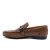 Erkek Bağcıksız Yazlık Loafer  Nubuk Hakiki Deri Ayakkabı, Renk: Taba, Beden: 45, 4 image