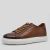 Fosco Erkek Hakiki Deri Sneakers Spor Ayakkabı, Renk: Taba, Beden: 42, 6 image