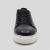 Fosco Erkek Hakiki Deri Sneakers Spor Ayakkabı, Renk: Siyah, Beden: 43, 5 image