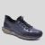 Fosco Erkek Hakiki Deri Air Taban Sneakers Spor Ayakkabı, Renk: Lacivert, Beden: 39