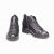 TwoEgoist Erkek Hakiki Deri Kauçuk Tabanlı Anatomik Yarım Klasik Bot, Renk: Siyah, Beden: 40, 6 image