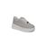 Kadın Kalın Tabanlı Bağcıklı Gri Sneakers Günlük Spor Rahat Ayakkabı, Renk: Gri, Beden: 37, 7 image