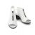 TwoEgoist Kadın Hakiki Deri Beyaz Klasik Topuklu Fermuarlı Sandalet, Renk: Beyaz, Beden: 36, 8 image
