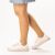 Kadın Hakiki Deri Günlük Spor Ayakkabı Bej / Sneakers, Renk: Bej, Beden: 38, 5 image