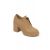 Kadın Hakiki Deri 8 cm Platform Topuk Bağcıklı Şık Ayakkabı, Renk: Nude - Cilt, Beden: 36, 8 image