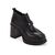 Kadın Hakiki Deri 8,5cm Platform Topuk Bilek Boy Bot Kışlık Ayakkabı, Renk: Siyah, Beden: 40, 5 image