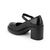 Kadın Hakiki Deri Kalın Topuklu Bantlı Günlük Ayakkabı / Mary Jane Shoes, Renk: Siyah, Beden: 40, 10 image