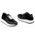 ​Kadın Hakiki Deri Anatomik Hafif Rahat Günlük Spor Ayakkabı Sneakers, Renk: Siyah, Beden: 37, 4 image
