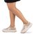 ​Kadın Hakiki Deri Anatomik Hafif Rahat Günlük Spor Ayakkabı Sneakers, Renk: Bej, Beden: 38, 4 image