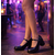 Kadın Hakiki Deri Kalın Topuklu Bantlı Günlük Ayakkabı / Mary Jane Shoes, Renk: Siyah, Beden: 38, 9 image