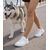 Kadın Hakiki Deri Günlük Spor Ayakkabı Beyaz/ Sneakers, Renk: Beyaz, Beden: 36