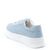 Kadın Kalın Tabanlı Bağcıklı Mavi Sneakers Günlük Spor Rahat Ayakkabı, Renk: Mavi, Beden: 40, 4 image