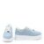 Kadın Kalın Tabanlı Bağcıklı Mavi Sneakers Günlük Spor Rahat Ayakkabı, Renk: Mavi, Beden: 36, 6 image