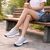Kadın Hakiki Deri Günlük Spor Yürüyüş Ayakkabısı / Sneakers, Renk: Gri, Beden: 40