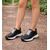 Kadın Hakiki Deri Günlük Spor Yürüyüş Ayakkabısı / Sneakers, Renk: Siyah, Beden: 40, 5 image