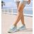 Kadın Kalın Tabanlı Bağcıklı Su Yeşili Sneakers Günlük Spor Rahat Ayakkabı, Renk: Yeşil, Beden: 36, 2 image