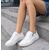 Kadın Hakiki Deri Günlük Spor Ayakkabı / Sneakers, Renk: Beyaz, Beden: 36