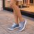 Kadın Hakiki Deri Günlük Spor Ayakkabı / Sneakers, Renk: Anar Mavi, Beden: 40, 3 image