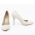 Kadın 10 cm İnce Topuklu Bej Stiletto Ayakkabı, Renk: Bej, Beden: 36, 4 image