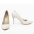 Kadın 10 cm İnce Topuklu Bej Stiletto Ayakkabı, Renk: Bej, Beden: 39, 4 image