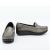 Kadın Günlük Yüksek Kalın Tabanlı 4 cm Platin Loafer Konfort Ayakkabı, Renk: Platin, Beden: 37, 4 image